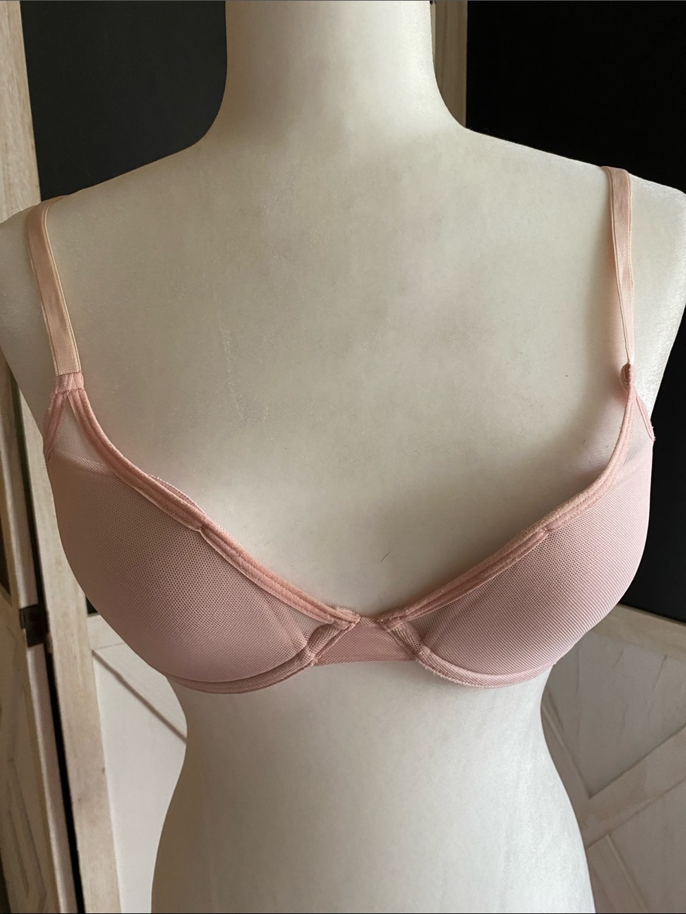 Pepper Soft Pink Underwire Mesh Bra 34B